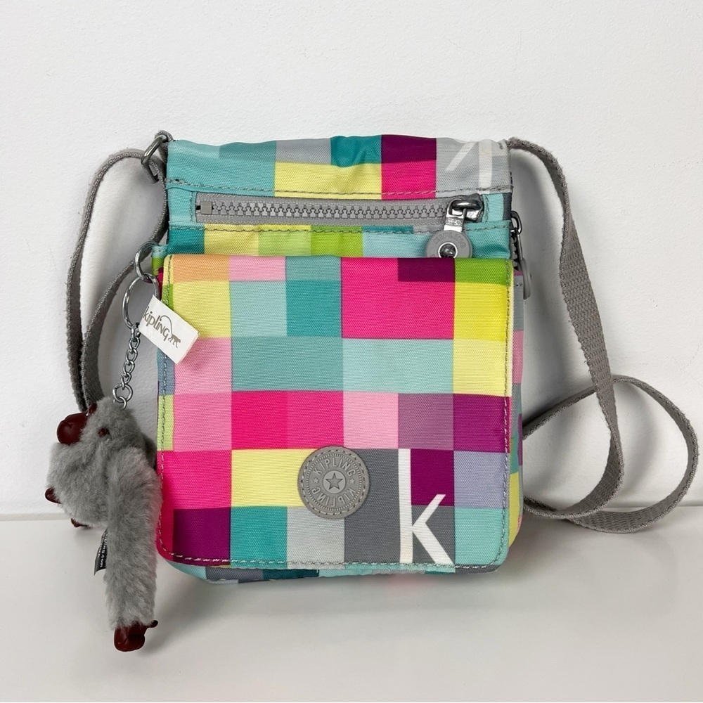 NWOT Kipling | Squared Neon Design Crossbody Bag